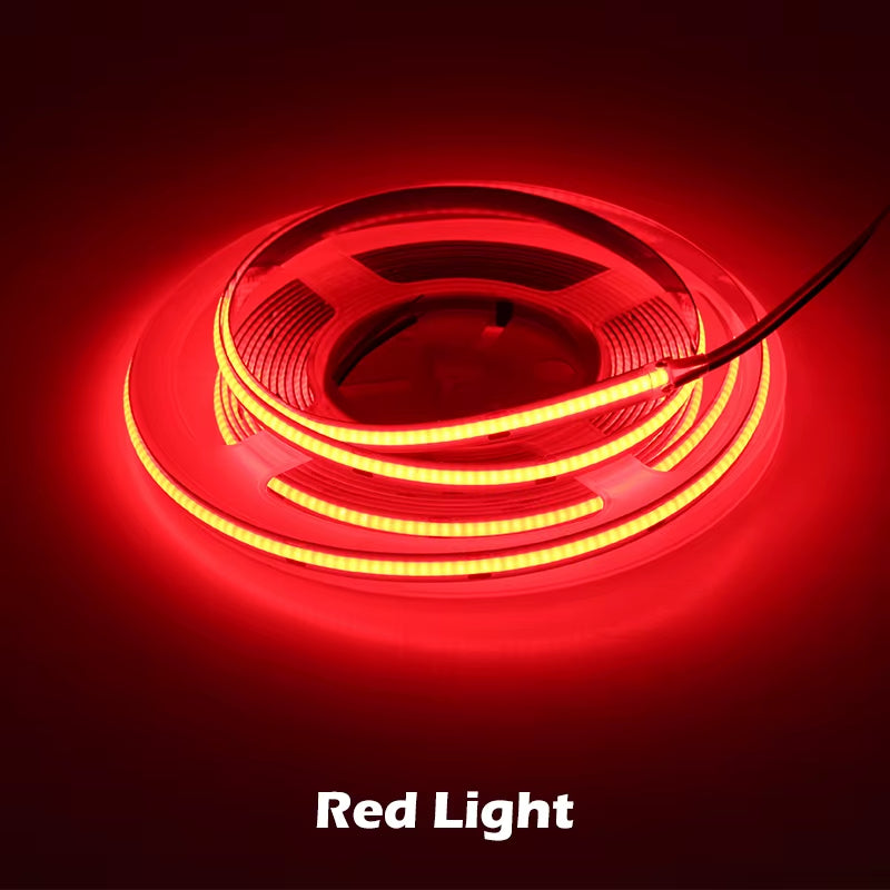 DC12V 24V 384 Leds COB LED Strip 630Leds RGB Flexible COB LED Lights Red / Greeen / Blue / Ice Blue / Pink / Gold LED Tape 5M.