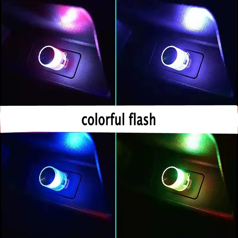 Led Interior Lights USB Mini Flashlight Interior Ambient Lighting Decorative Lamp Indoor Lighting Flashlight Rgb Gradient Color