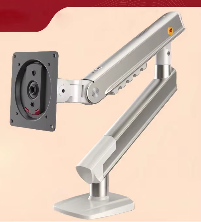 NB NEW F80 17-30" 2-9Kg Dual Arm Air Press Gas Spring Vesa 100X100 Monitor Desk Mount Stand Clamp Grommet Base PC Desk Holder
