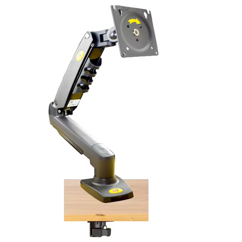 NB NEW F80 17-30" 2-9Kg Dual Arm Air Press Gas Spring Vesa 100X100 Monitor Desk Mount Stand Clamp Grommet Base PC Desk Holder