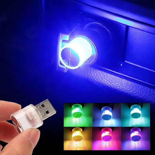 Led Interior Lights USB Mini Flashlight Interior Ambient Lighting Decorative Lamp Indoor Lighting Flashlight Rgb Gradient Color